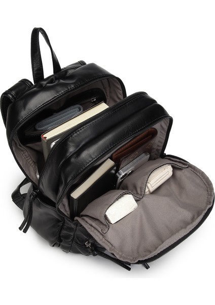 Barcelona Günlük Çok Cepli Orta Boy Kadın Sırt Çantası 1871 Jeans Mavi indirimleri