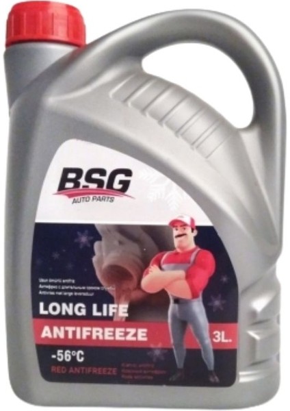 Kırmızı Organik Antifriz -56°c 3 Litre