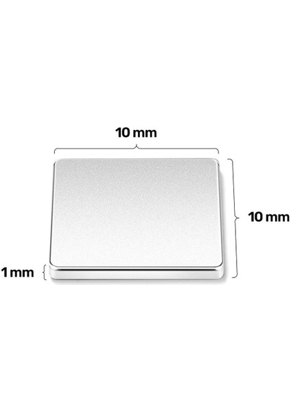 25 Adet Neodyum Mıknatıs Kare 10X10X1MM fiyatları
