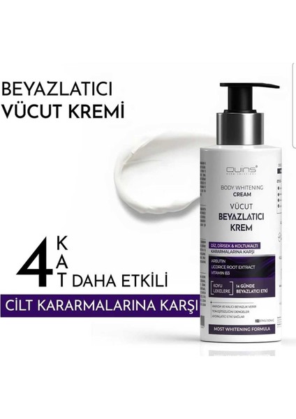Kararma Karşıtı Vücut Beyazlatıcı Krem 200 ml fırsatları