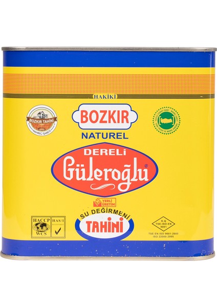 Güleroğlu Kepekli Bozkır Tahini Teneke Kutu Net 1750 gr