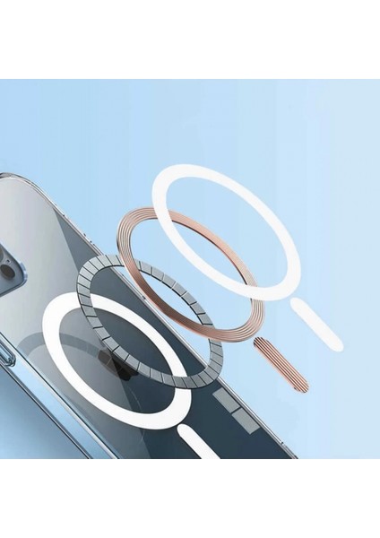 Iphone 14 Pro Kılıf Kamera Lens Korumalı Magsafe Destekli Şeffaf Darbe Emici Sert Kapak