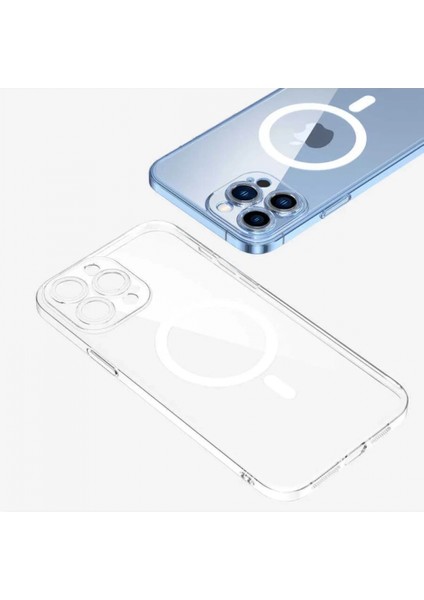 Iphone 13 Pro Max Kılıf Kamera Lens Korumalı Magsafe Destekli Şeffaf Darbe Emici Sert Kapak modelleri