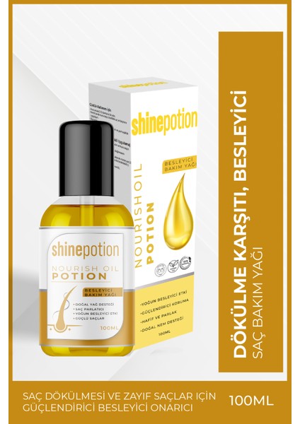 Zayıf Saçlar Için Güçlendirici Besleyici Onarıcı Biberiye Içerikli Saç Bakım Yağı 100ML