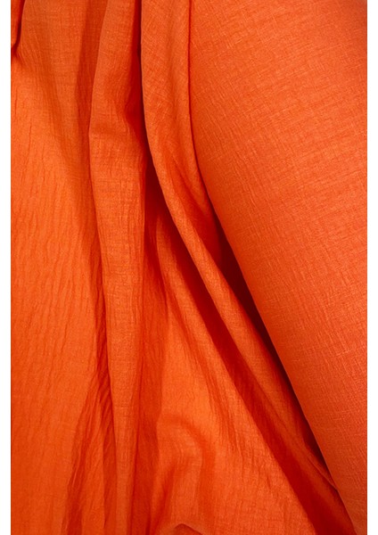 Keten Kumaş - Organik Kumaş - Perde Kumaşı - Ince Keten - Kıyafet Için Kumaş Örtü Turuncu 7 fiyatları