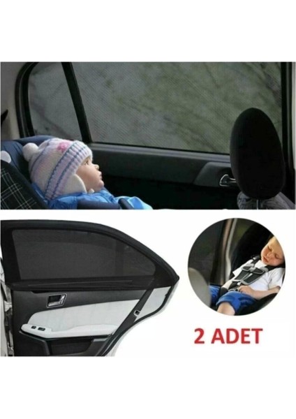Ford Fusion 2002-2012 Uyumlu 2 Adet Oto Yan Cam Güneşliği, Arka Cam Güneşliği/perde