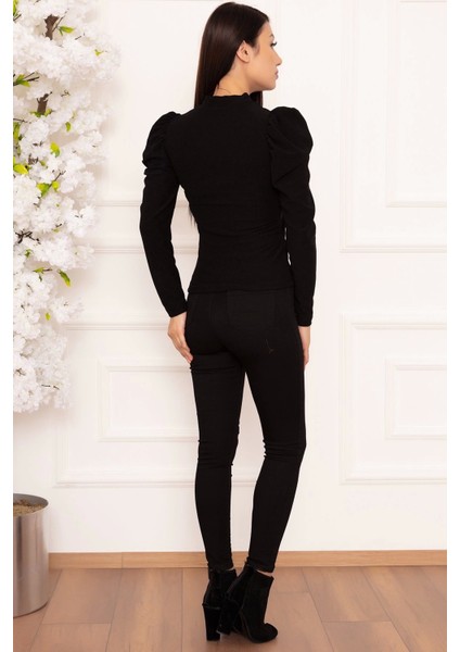 Prenses Kol Bluz Siyah W3125 fiyatları