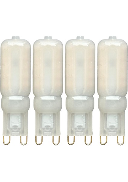 (4 adet) Osaka buzlu 5W Sarı Işık (3000K) G9 Duylu LED Kapsül Ampul