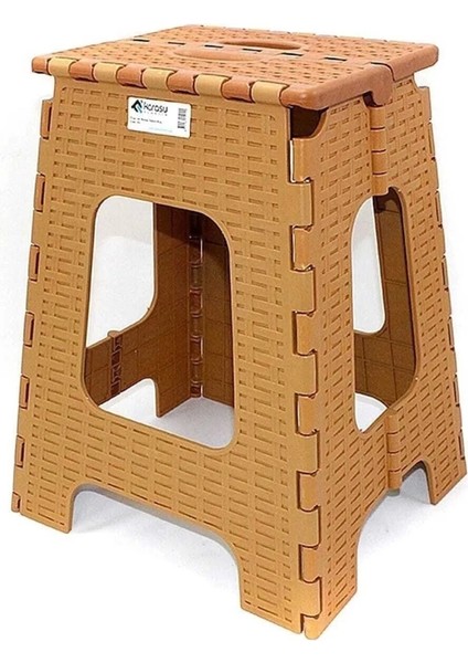 Katlanır Rattan Tabure Büyük