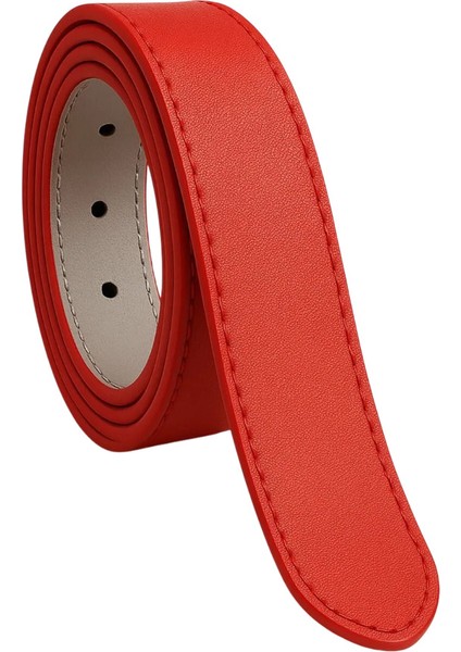 Kız Çocuk Deri Kemer Kırmızı Kot ve Kumaş modelleri