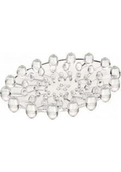 Plastik Şeffaf Katı Sabunluk Y 064 Dolly Lüks Şeffaf