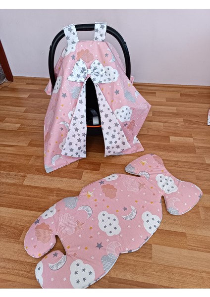 Pembe Bulutlu 2 Parça Puset Seti fiyatları