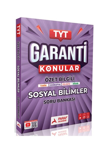 Paraf Akademi Tyt Sosyal Bilimler Garanti Soru Bankası