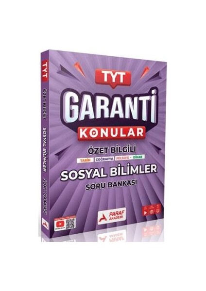 Paraf Akademi Tyt Sosyal Bilimler Garanti Soru Bankası fiyatları