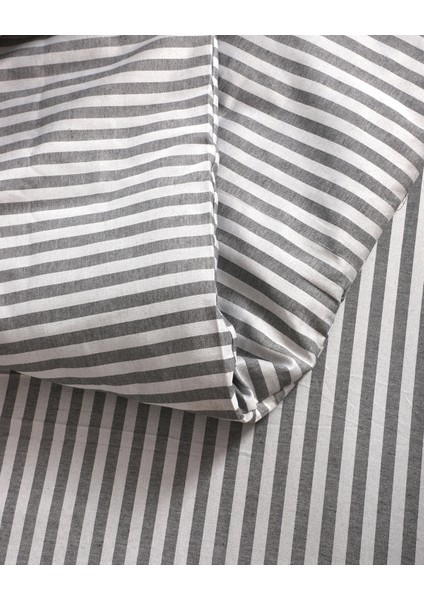 Saten Antrasit Çift Kişilik Lastikli Çarşaf Nevresim Takım. fırsatları