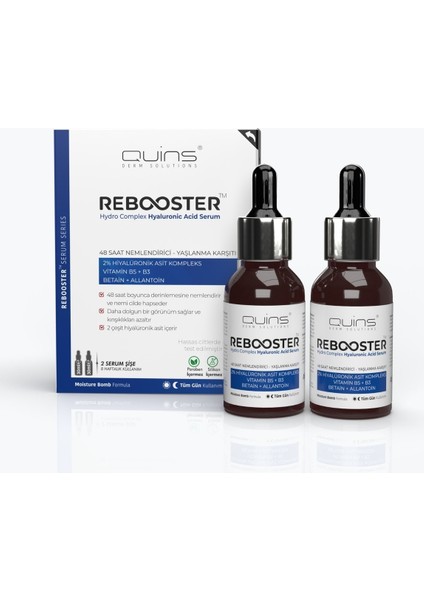 Rebooster Ultra Nemlendirici Yaşlanma Karşıtı Hyalüronik Asit Serum 2 x 30 ml