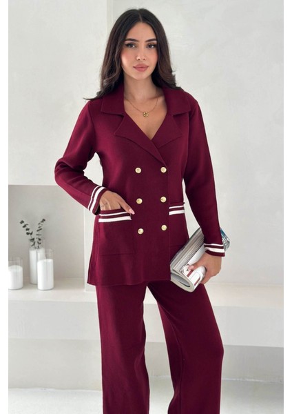 Zamansız Şıklık: Kadın Triko Takım (Ceket & Pantolon) - Yeni Sezon Koleksiyonu 3006