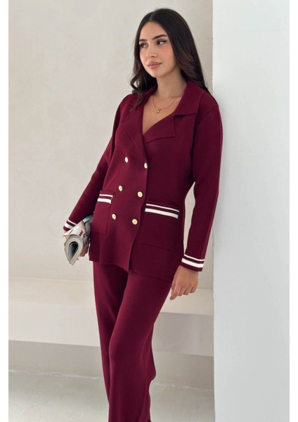 Zamansız Şıklık: Kadın Triko Takım (Ceket & Pantolon) - Yeni Sezon Koleksiyonu 3006 modelleri