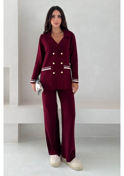 Zamansız Şıklık: Kadın Triko Takım (Ceket & Pantolon) - Yeni Sezon Koleksiyonu 3006
