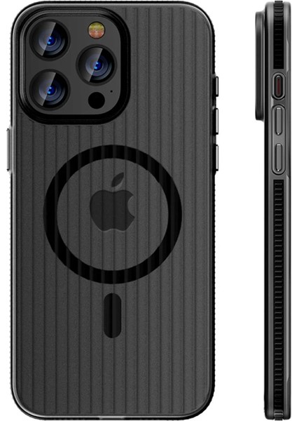 Ds-Derin Joko Iphone 14 Pro Max Line Magsafe Kapak - Siyah