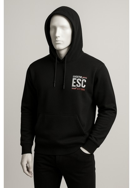 Oversize %100 Pamuk Double Face Kapüşonlu Kanguru Cepli Sweatshirt Rahat Kalıp, Şık ve Konforlu Günlük Kombin