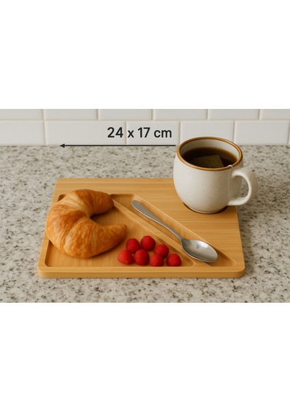 24X17 Masif Kayın Ahşap Bölmeli Sunumluk | Kahvaltı & Servis Tabağı, Çerezlik, Kaşıklıklı Ahşap Tabak fiyatları