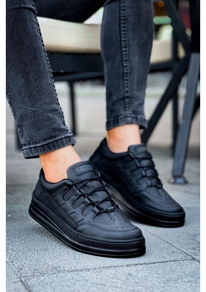 Erkek Siyah Spor Ayakkabı MN040 fırsatları