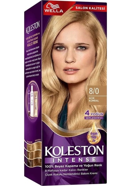 Koleston Intense Saç Boyası 8/0 Açık Kumral - Salon Kalitesi