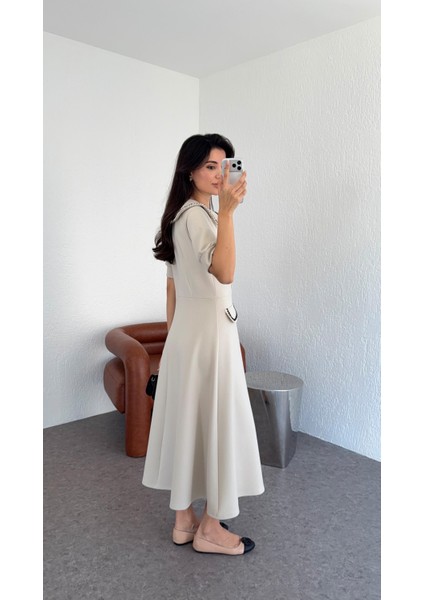 Modal Bebe Yaka Taş Elbise fiyatları