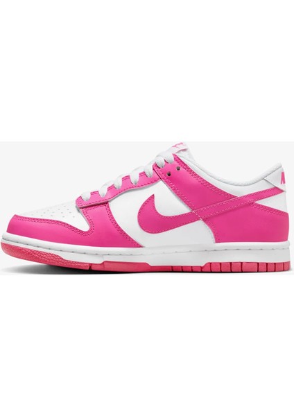 Dunk Low Pembe Beyaz Deri Kadın Sneaker Spor Ayakkabı - FB9109-102