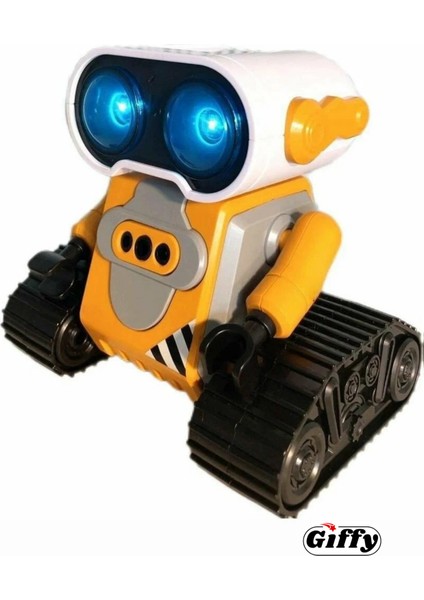 Oyuncak Uzaktan Kumandalı El Sensörlü Akıllı Wall-E Robot Dahili Şarjlı Işıklı Sesli Fonksiyon Sarı ve Mavi fırsatları