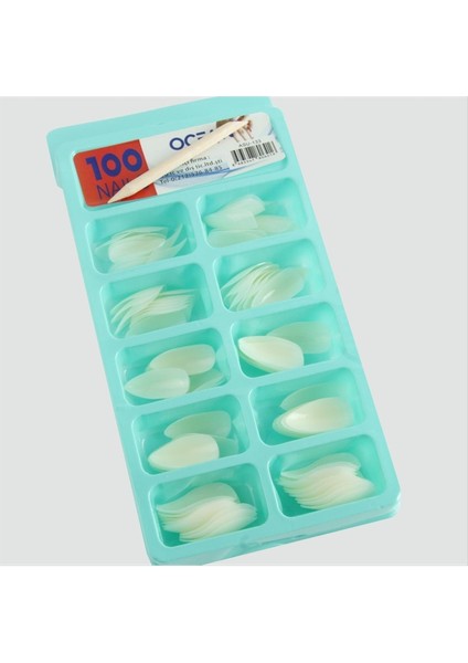 Mtxdpn 100 Adet Takma Tırnak-beyaz
