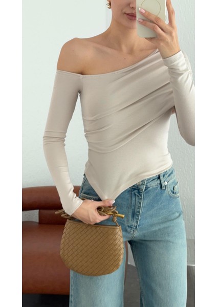 Büzgülü Soft Touch Taş Bluz fiyatları