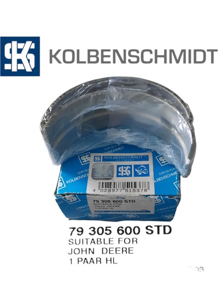 John Deere Motor Ana Yatak Std TRE504195, RE529319, RE57170