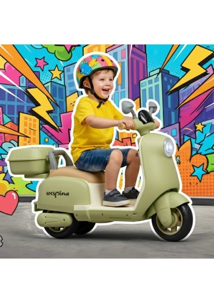 Nessiworld Wespina Kumandalı Akülü Motor 6V Yeşil Wpak3 fırsatları