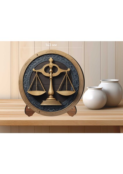 Ahşap Masaüstü Uv Baskılı Avukatlar Için Dekoratif Tablo V14
