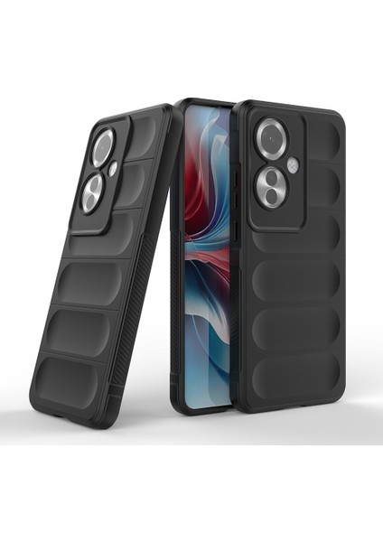 Oppo Reno 11F 5g Kılıf Esnek Tpu Oyuklu Arka Yüzey Tasarımlı Zore Etnik Silikon Kapak
