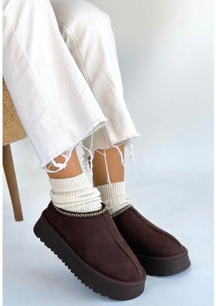 Foyk Kahverengi Süet Bot modelleri