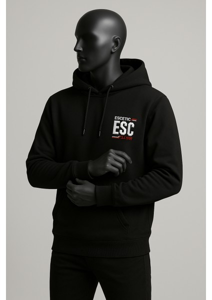 Oversize %100 Pamuk Double Face Kapüşonlu Kanguru Cepli Sweatshirt Rahat Kalıp, Şık ve Konforlu Günlük Kombin