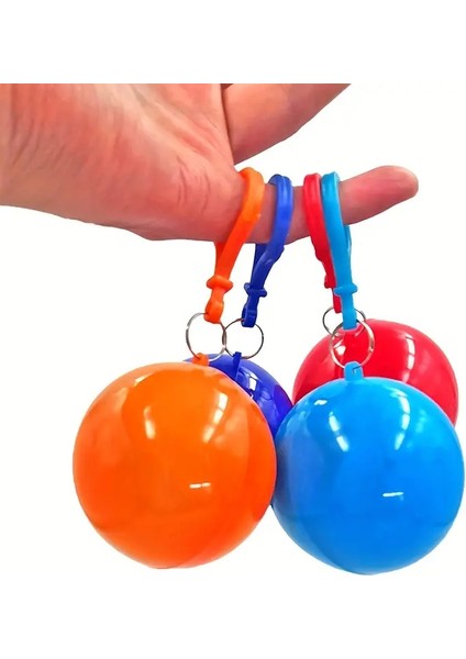 Taşınabilir Acil Yağmurluk Anahtarlık Topu ile Beraber Unisex modelleri