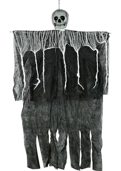 Ürpertici Kuru Kafa Korku Hayalet Saçaklı Dekor 90X50 cm (4989) modelleri