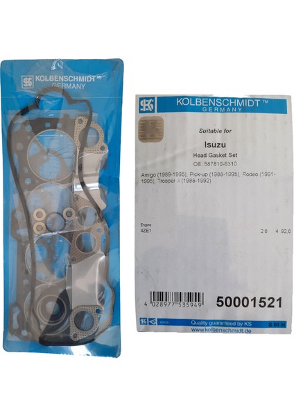 Isuzu Trooper-Pıck-Up 2.6 Sılındır Kapak Ust Conta TK.587810-6310