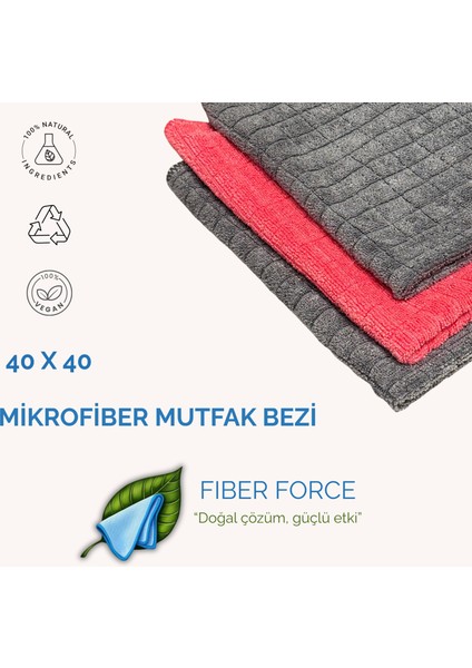 Mikrofiber Kareli Mutfak Bezi 40X40