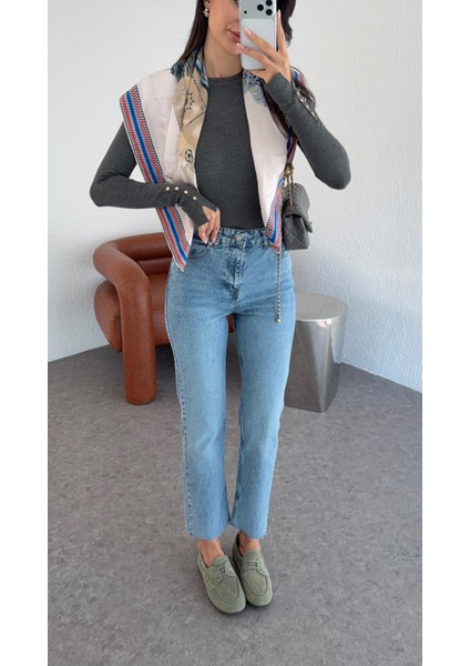 Açık Mavi Momfit Jean modelleri