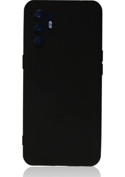 Bfs Oppo Reno 6 Kılıf Nano Içi Kadife Silikon - Siyah