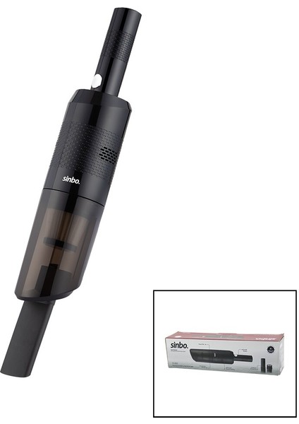 Sinbo SVC-8630 Oto-Araç El Tipi Süpürge Çakmaklık Şarjlı Mini - Taşınabilir Hepa Filtre - 2 Başlık - 4000MAH Batarya (5282)