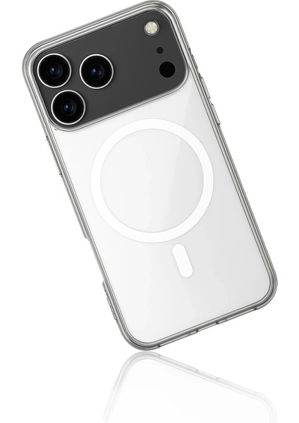 Bfs iPhone 17 Pro Max Kılıf Magneticsafe Şeffaf Silikon - Şeffaf modelleri