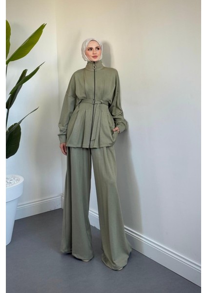 Lendor Palazzo Pantolon Takım Haki