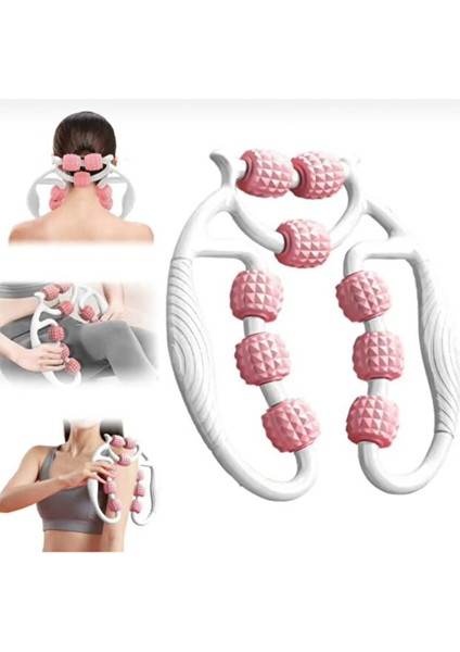 Tekerlekli Kas Gevşetici Selülit Masaj Aleti Ayarlanabilir Lenf Drenaj Rulosu Bacak Kol Selülit modelleri