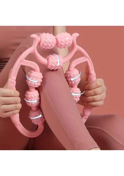 Tekerlekli Kas Gevşetici Selülit Masaj Aleti Ayarlanabilir Lenf Drenaj Rulosu Bacak Kol Selülit fırsatları